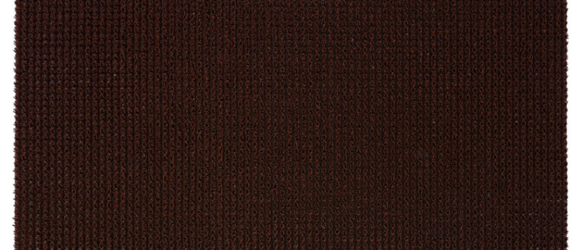 Коврик 60*90 см ТРАВКА  на противоскользящей  основе темно-коричневый  VORTEX/20